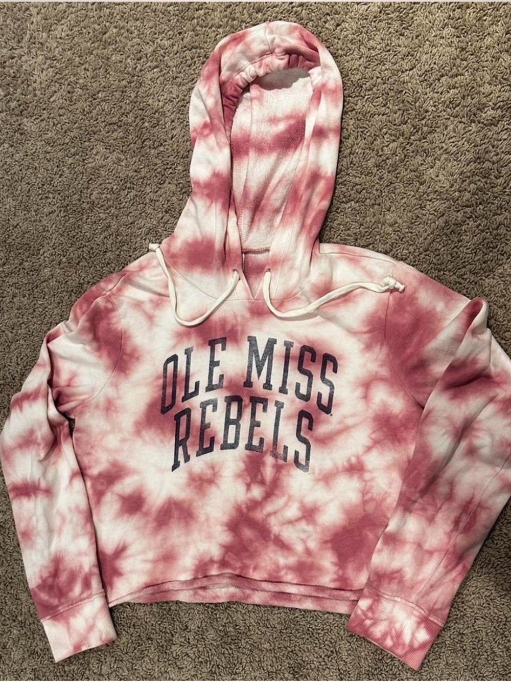 Ole Miss Cropped Hoodie